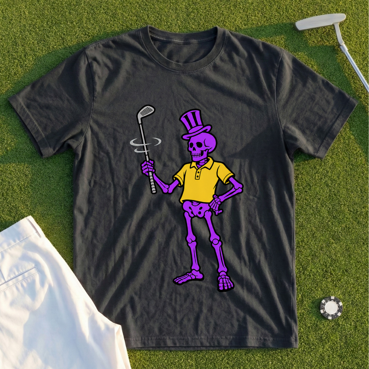 Purple Skeleton's Club Twirl Tee