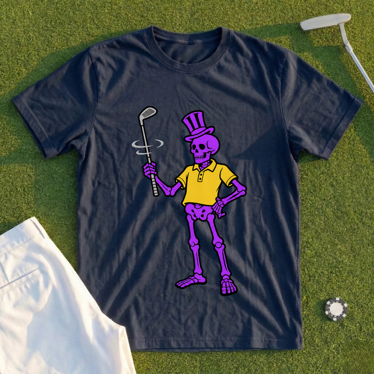 Purple Skeleton's Club Twirl Tee