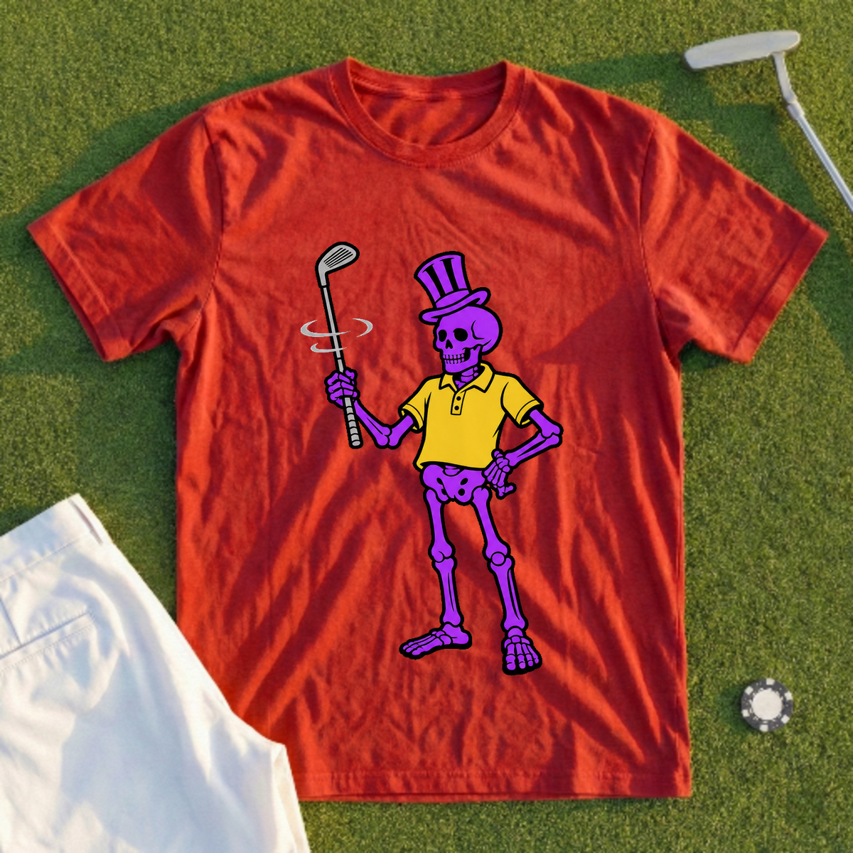 Purple Skeleton's Club Twirl Tee