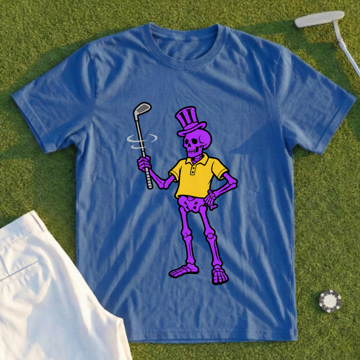 Purple Skeleton's Club Twirl Tee