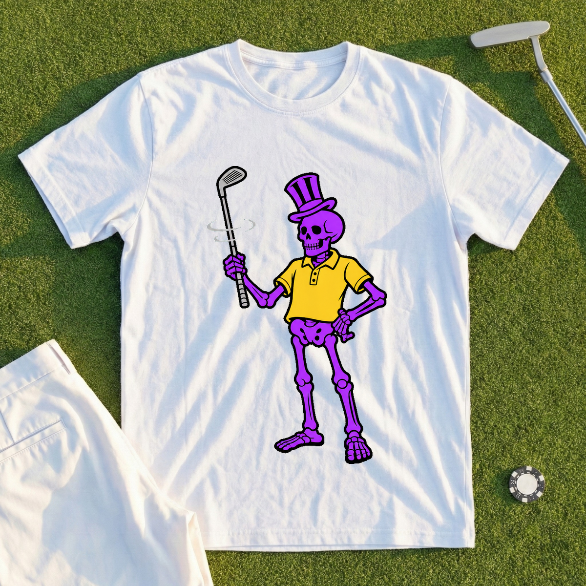 Purple Skeleton's Club Twirl Tee