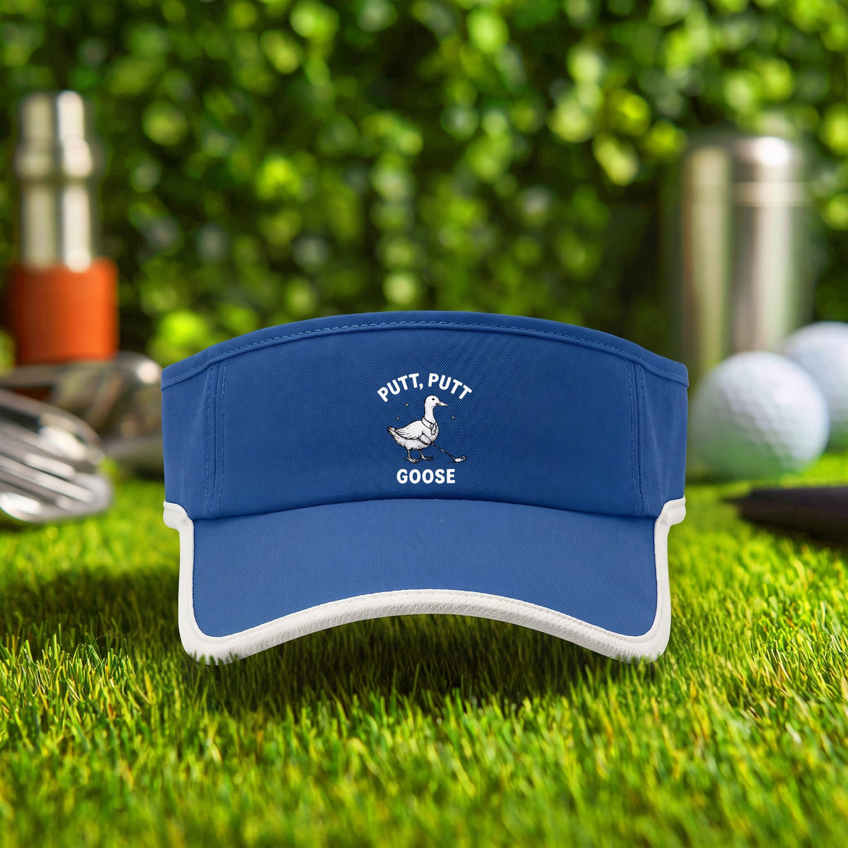 Putt Putt Goose Visor in Royal