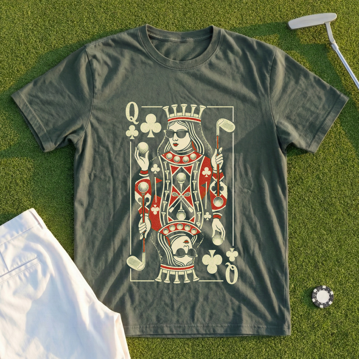 Queen Of Clubs Tee