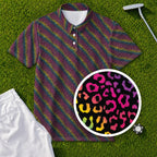 Rainbow Leopard Performance Print Polo