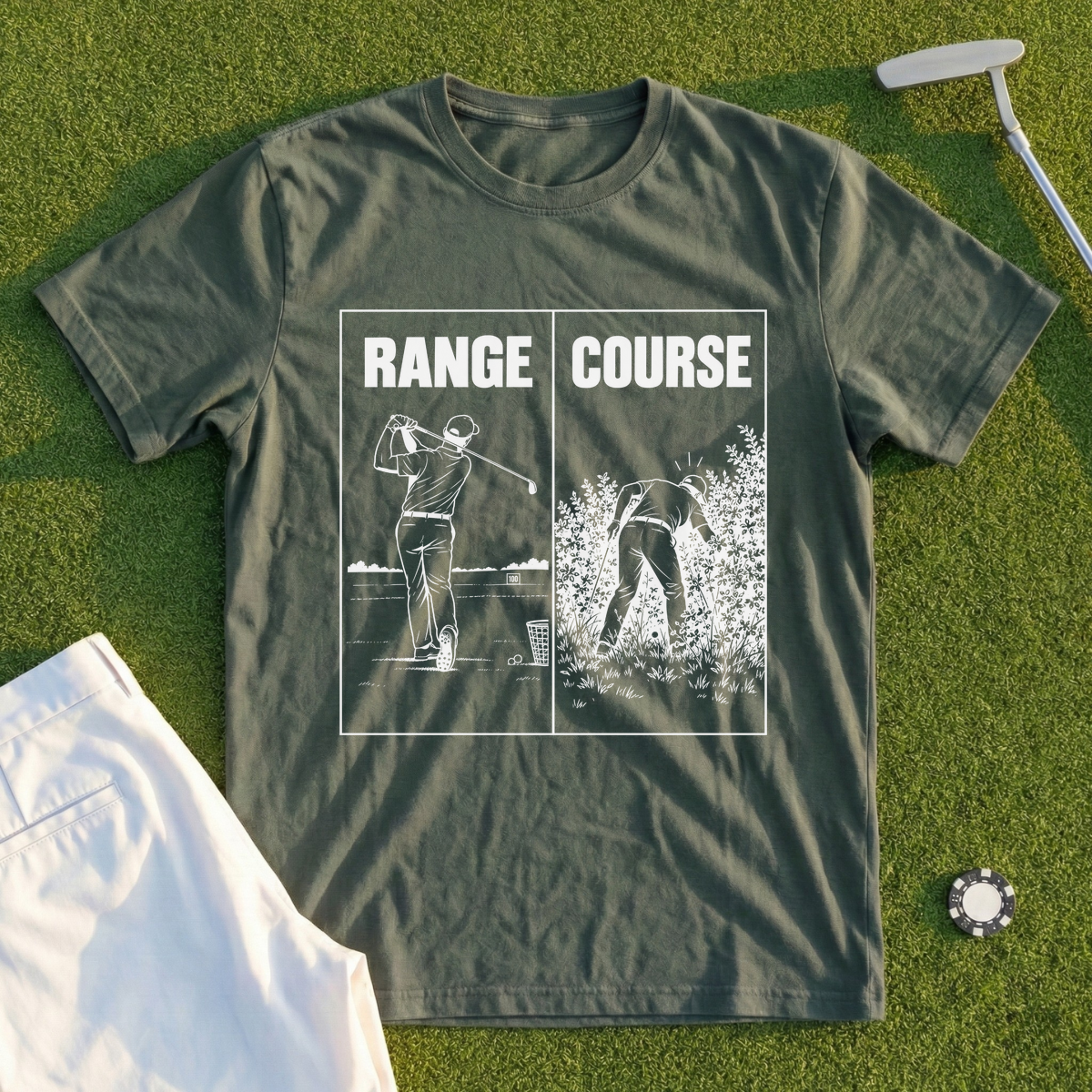 Range Vs Course Tee