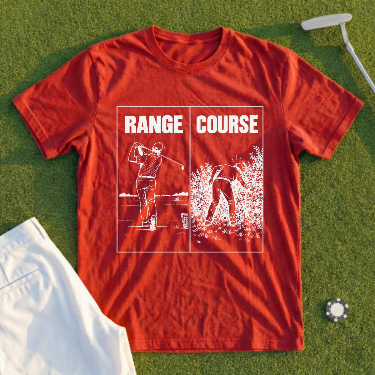 Range Vs Course Tee