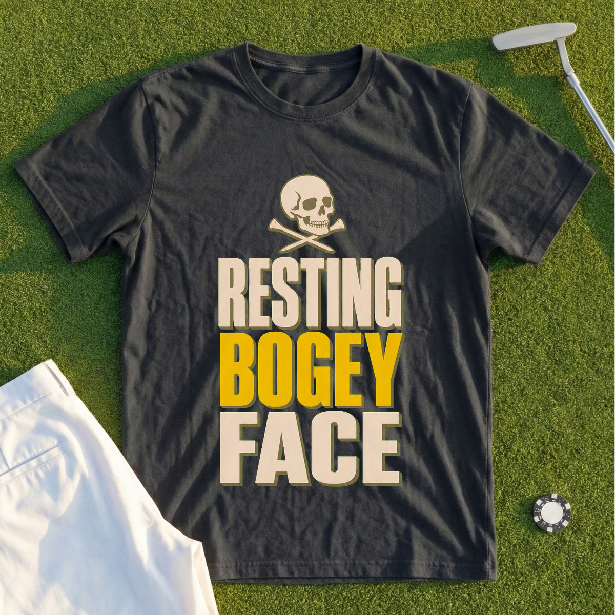 Resting Bogey Face Tee