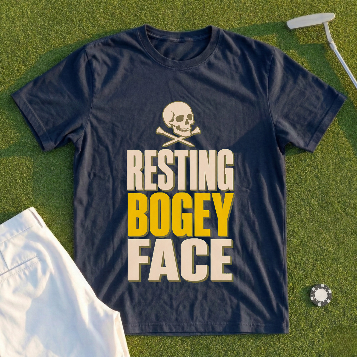 Resting Bogey Face Tee