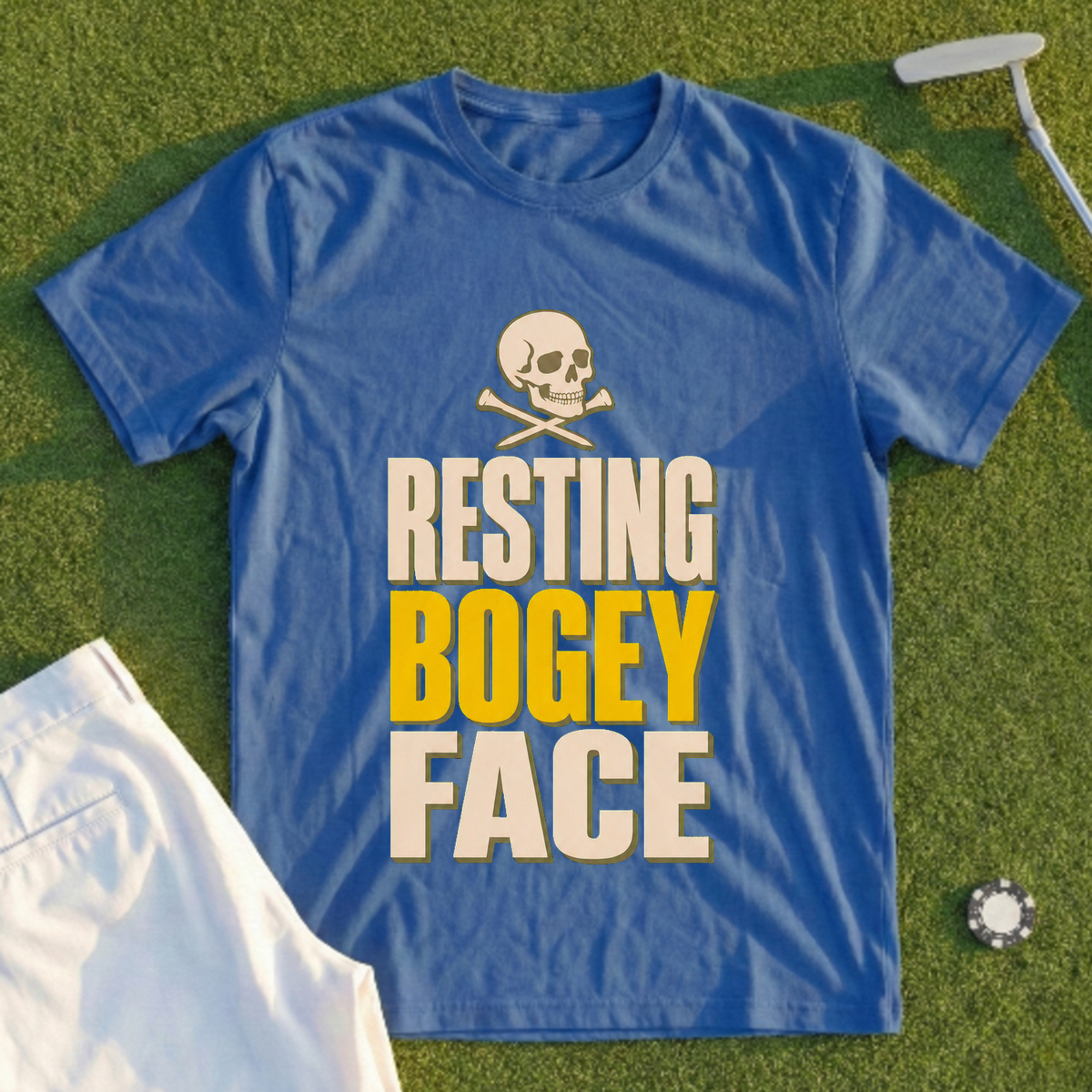 Resting Bogey Face Tee