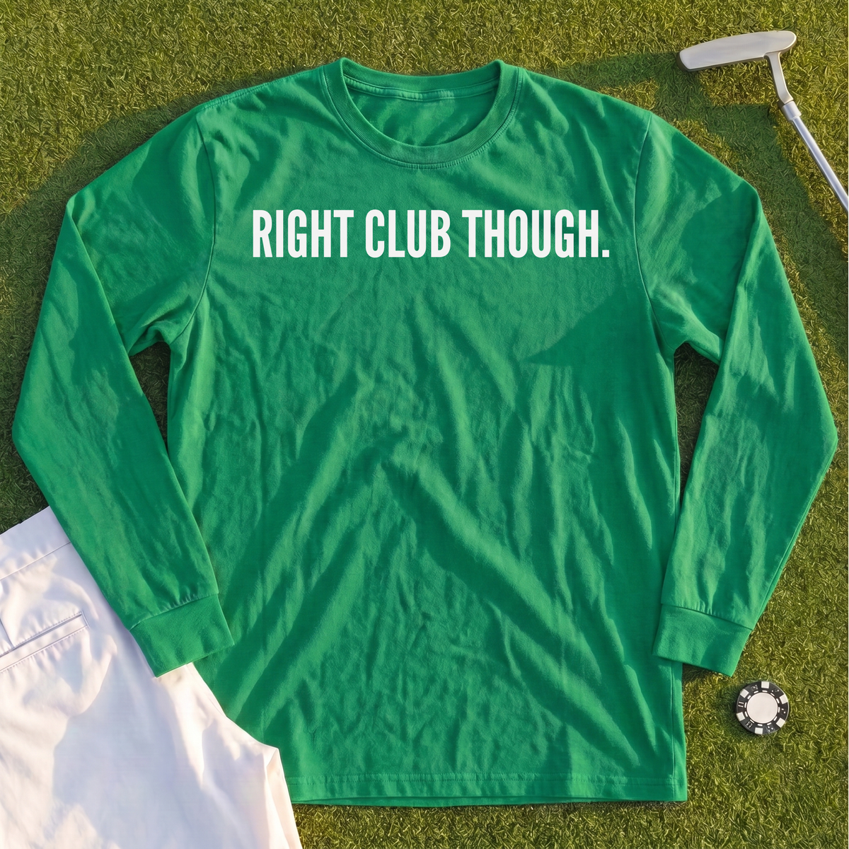 Right Club Though Dimples Long Sleeve Tee