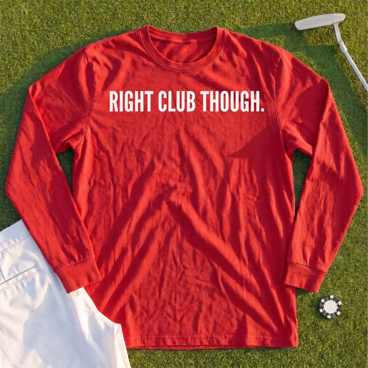 Right Club Though Dimples Long Sleeve Tee