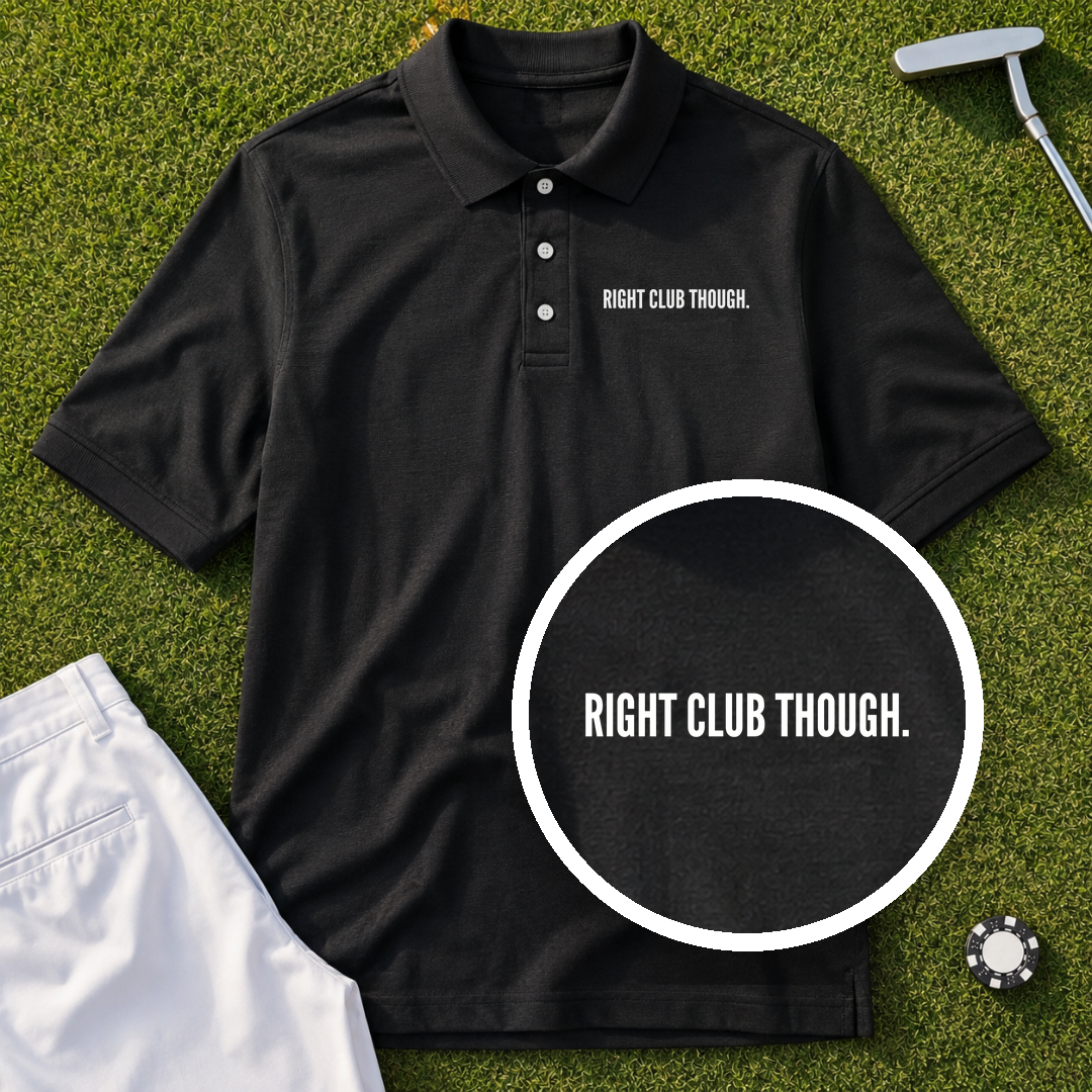Right Club Though Dimples Performance Polo