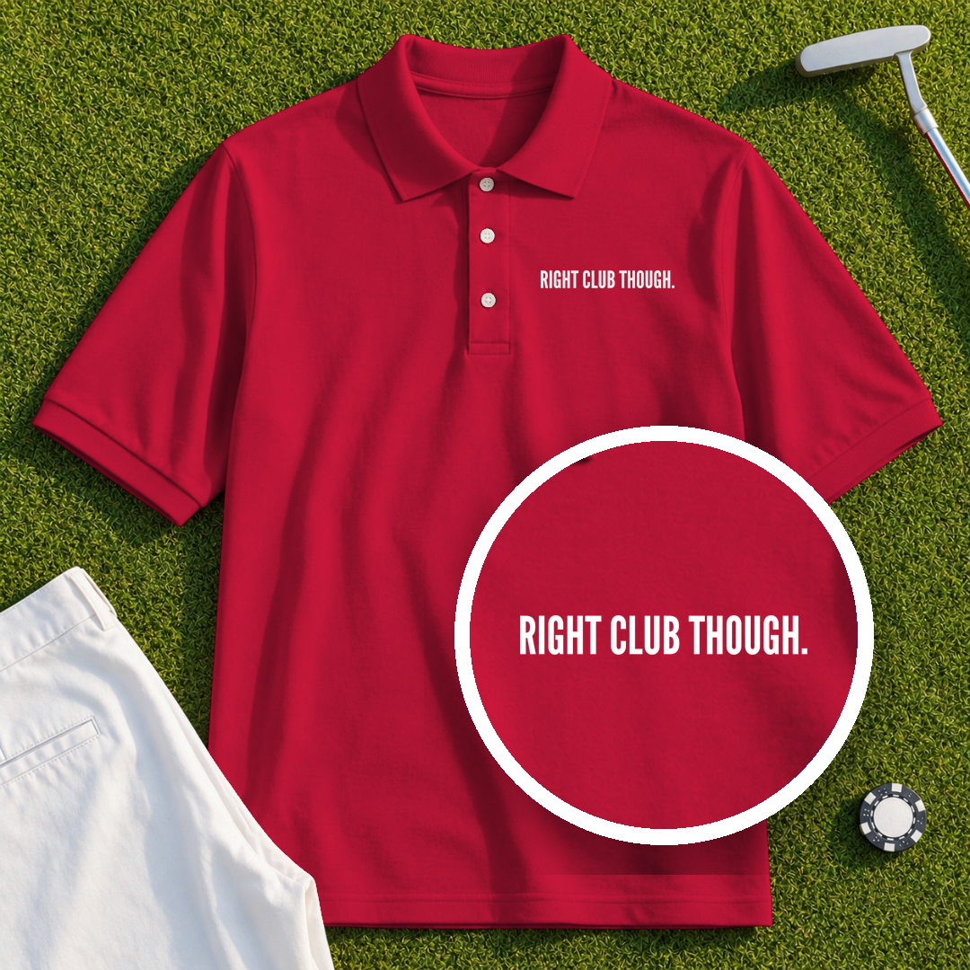 Right Club Though Dimples Performance Polo