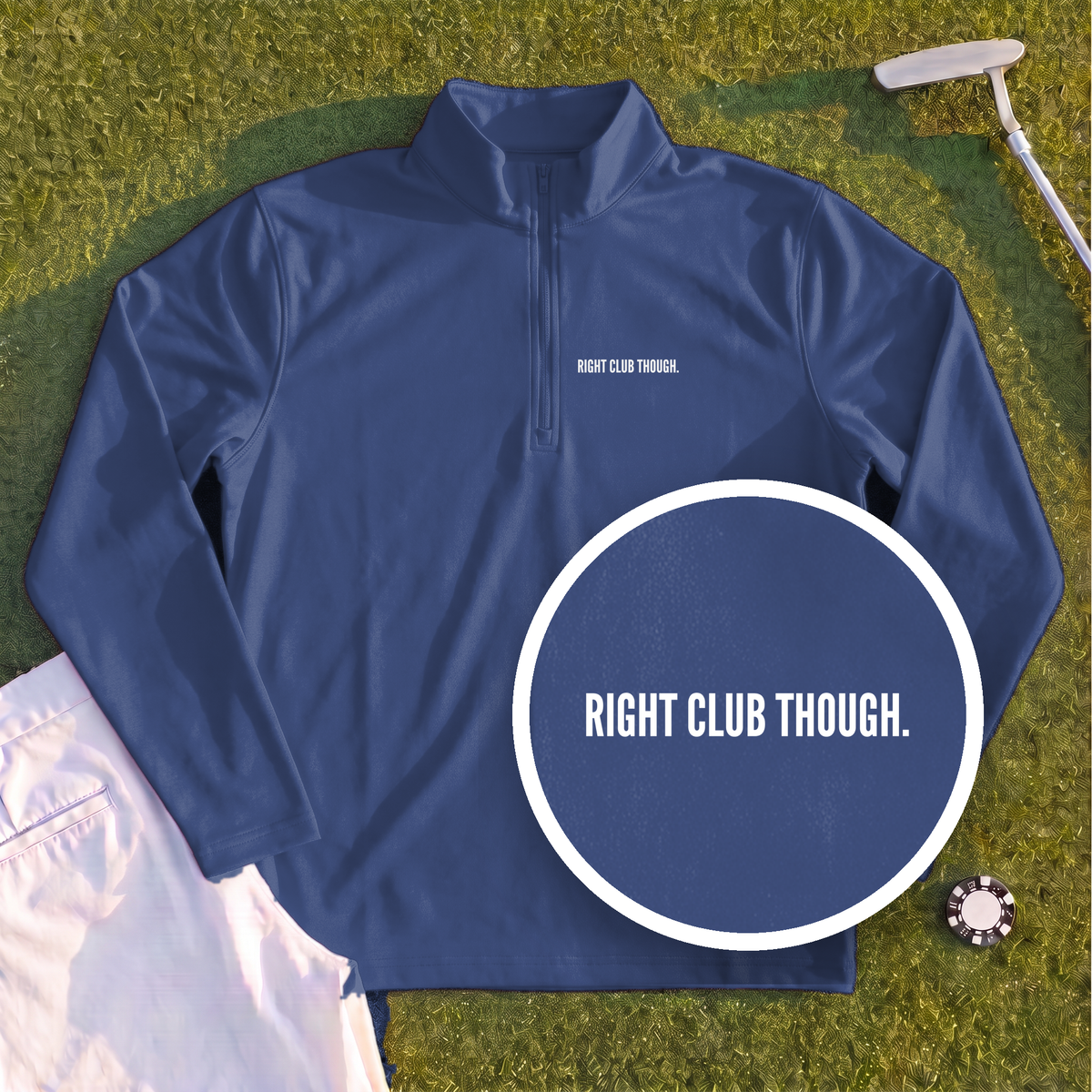 Right Club Though Dimples Quarter Zip