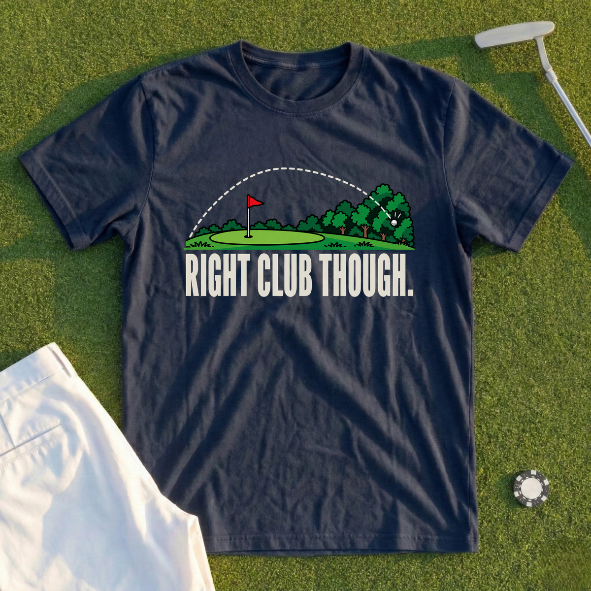 Right Club Though Over The Green Tee