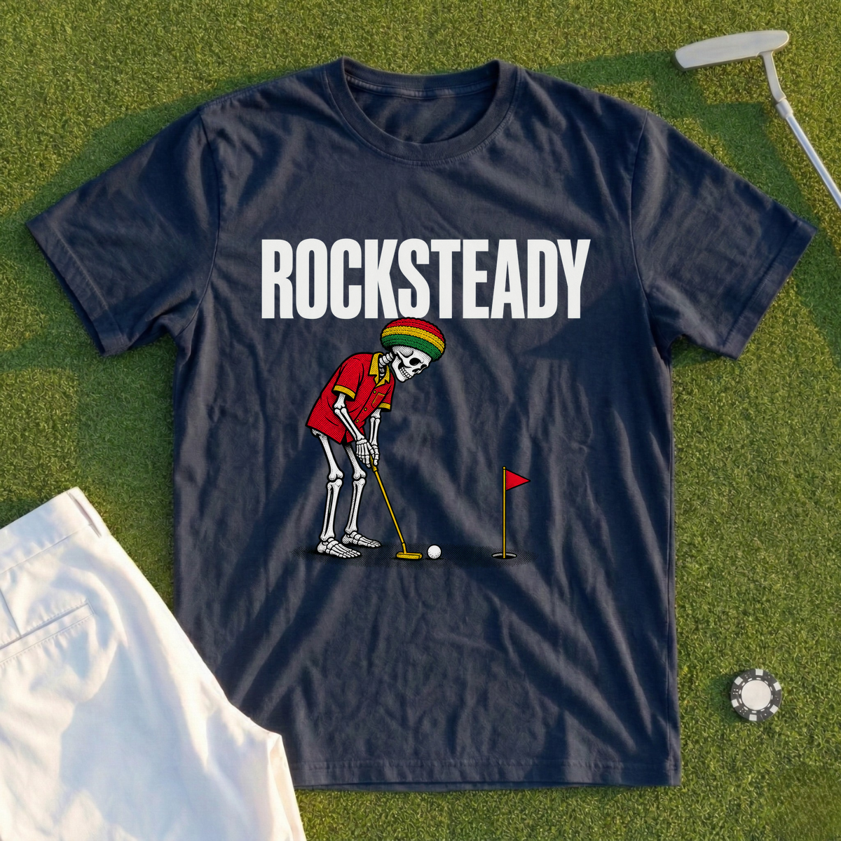 Rocksteady, Island Skeleton Putt Tee