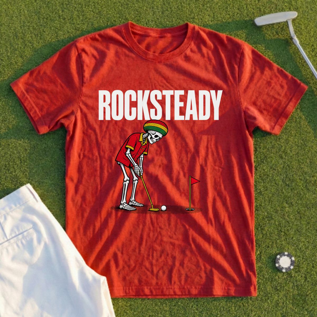 Rocksteady, Island Skeleton Putt Tee