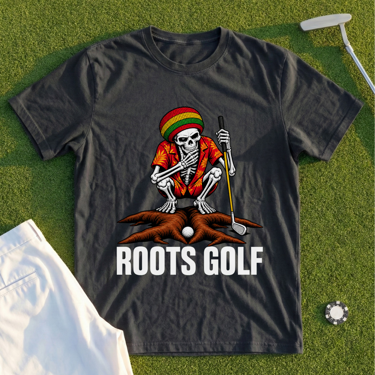 Roots Golf, Skeleton In The Roots Tee