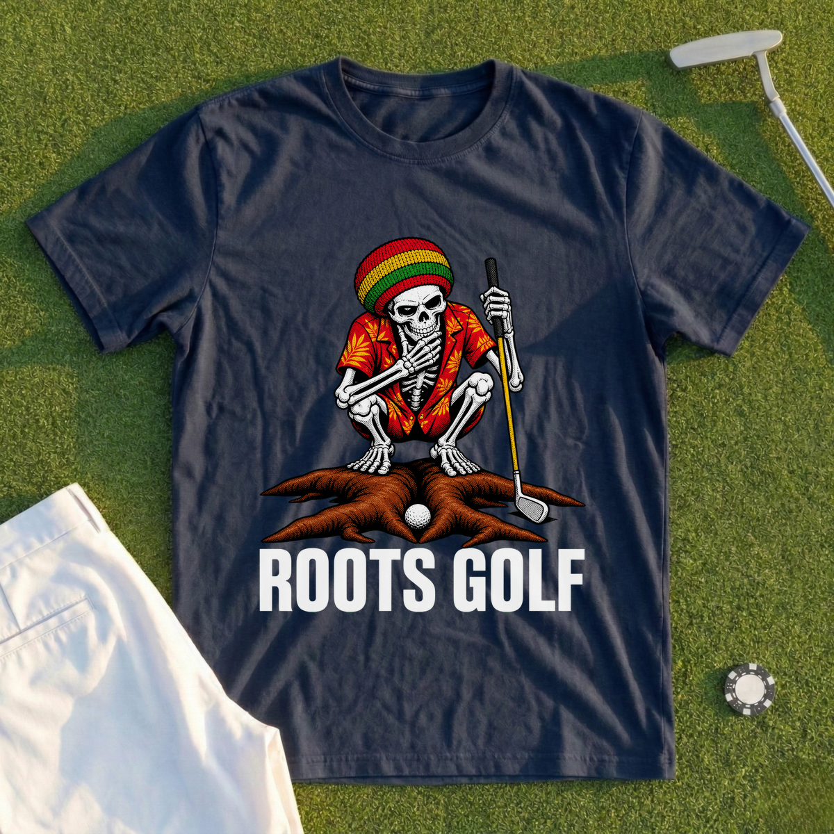Roots Golf, Skeleton In The Roots Tee