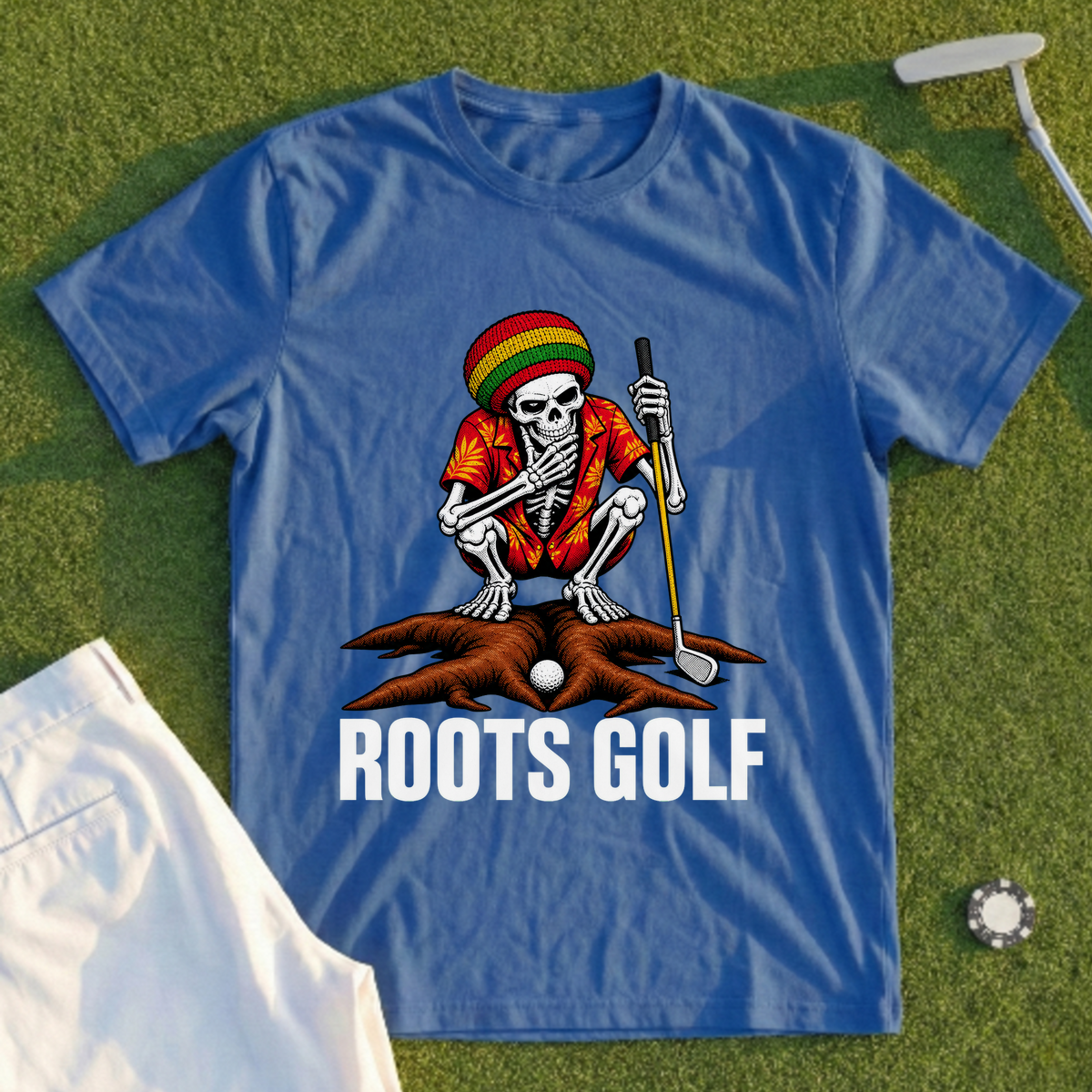 Roots Golf, Skeleton In The Roots Tee