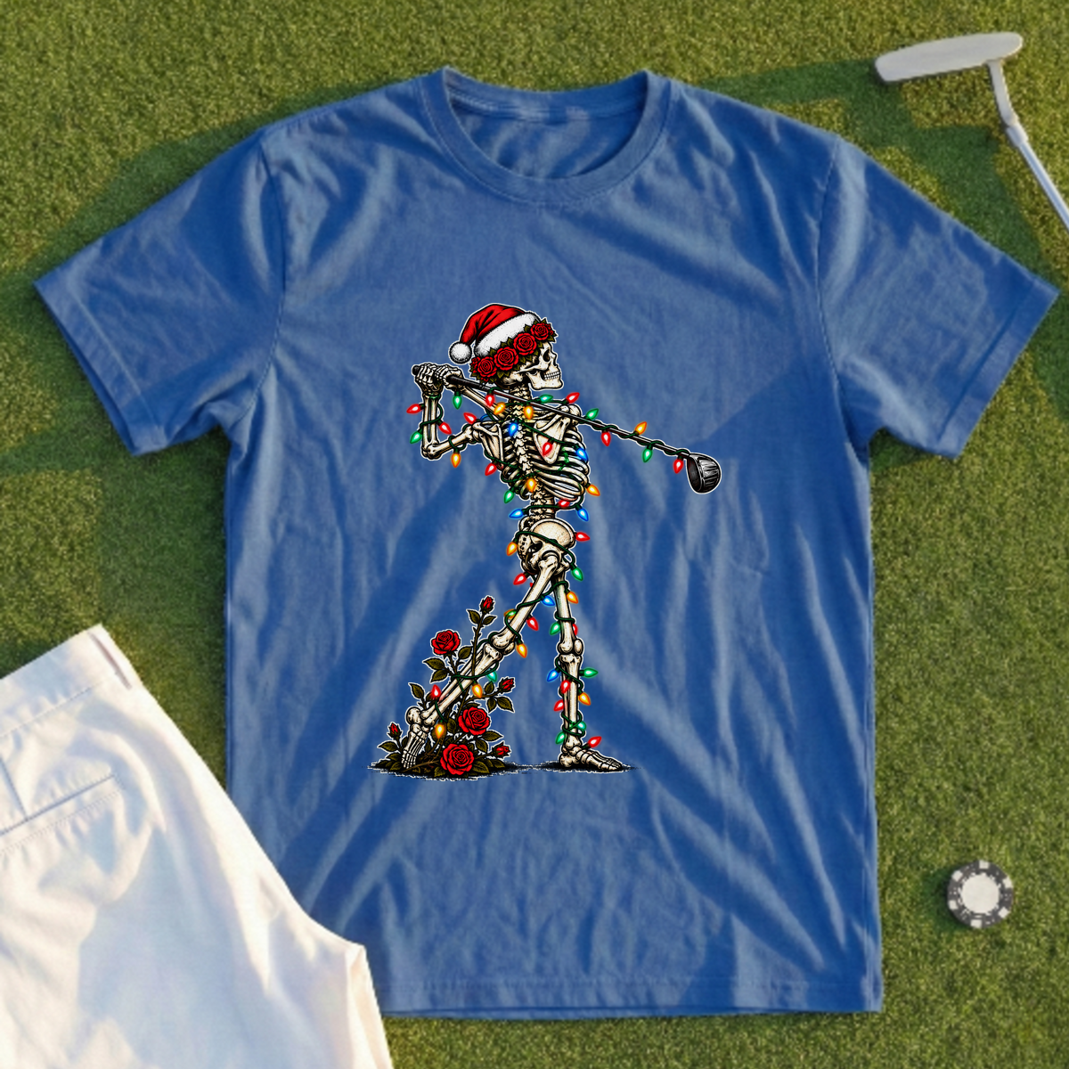 Rose Follow Through Christmas Lights Tee