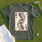 Rose Skeleton Ace Of Clubs Tee