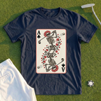 Rose Skeleton Ace Of Clubs Tee