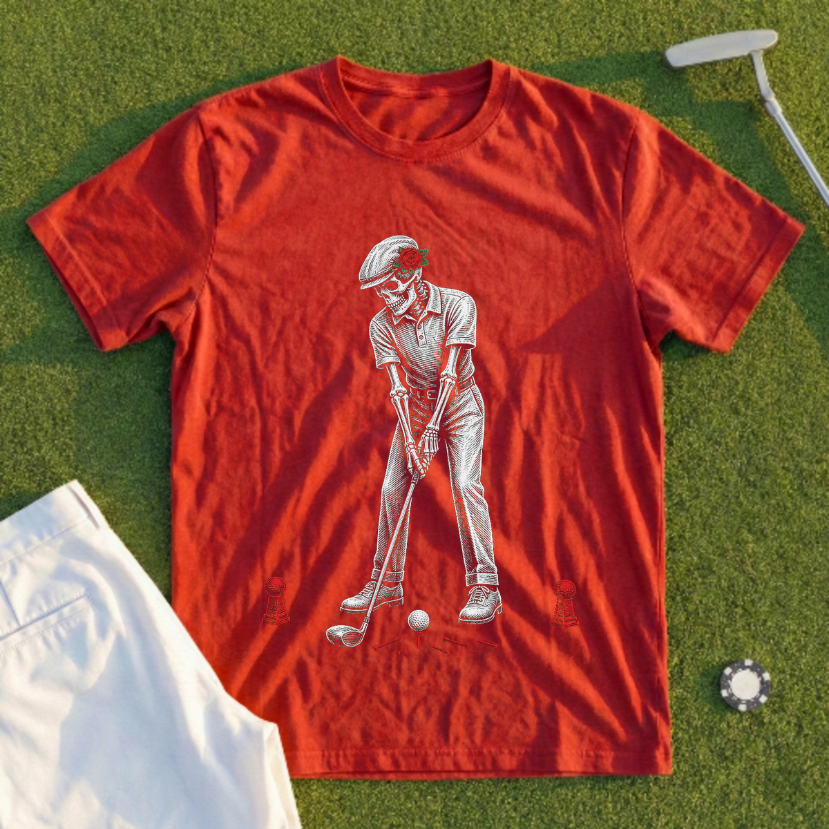 Rose Skeleton Address Tee