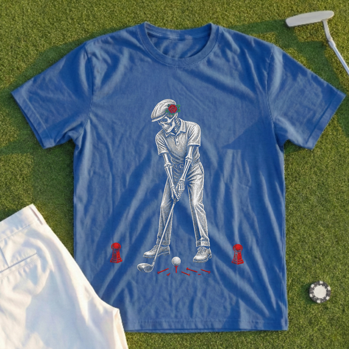 Rose Skeleton Address Tee