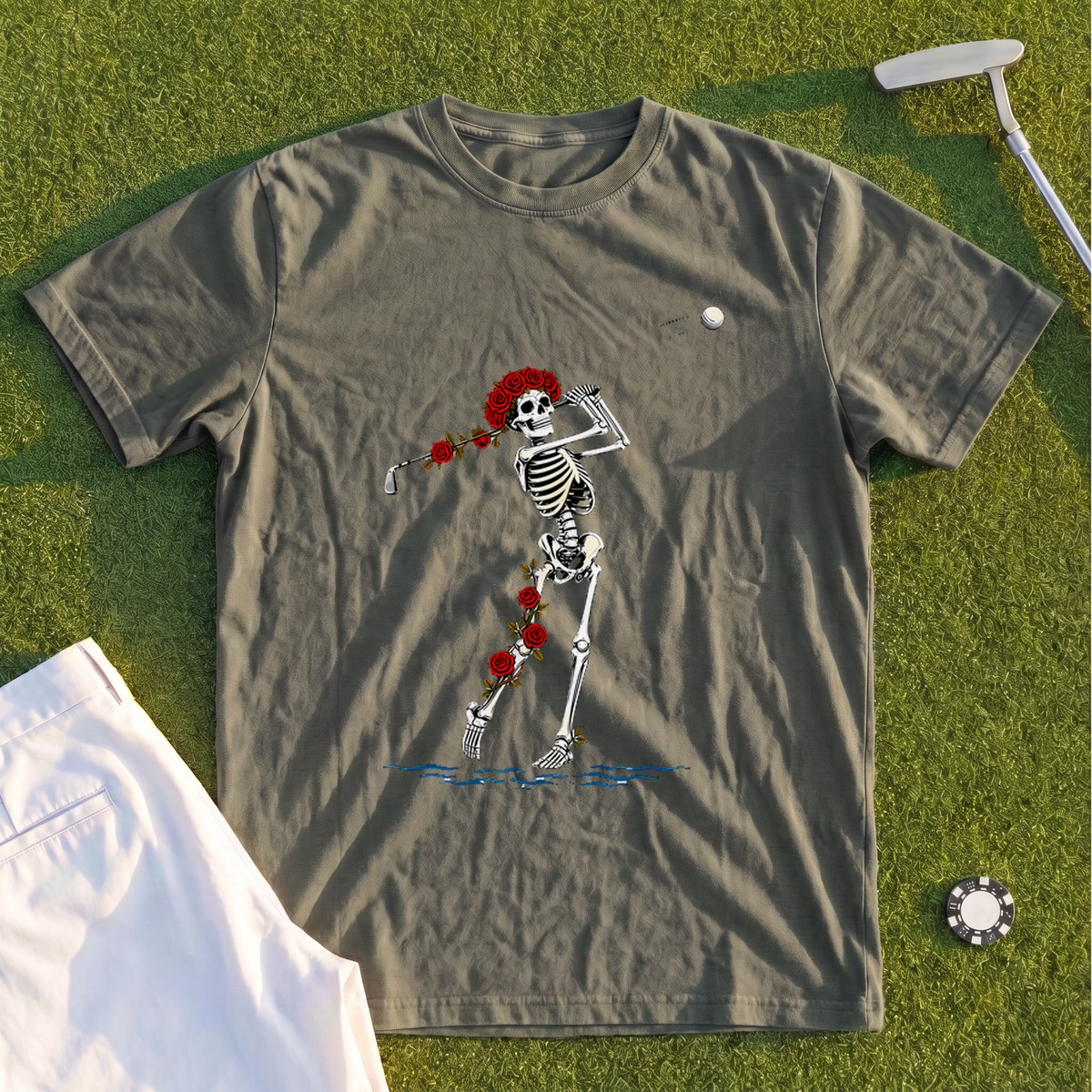 Rose Skeleton Approach Premium Tee