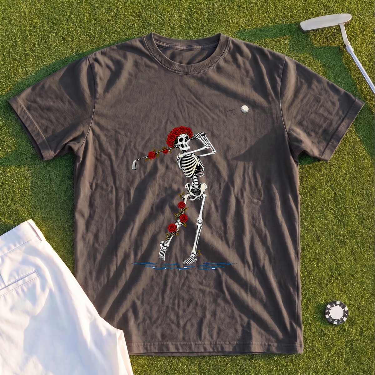 Rose Skeleton Approach Premium Tee