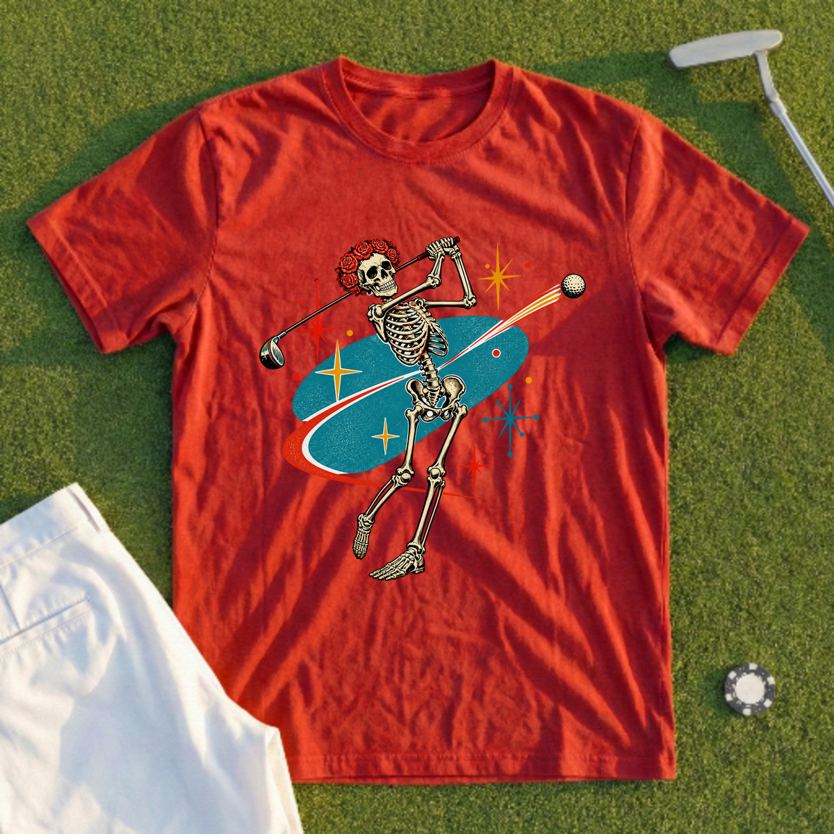 Rose Skeleton Atomic Tee
