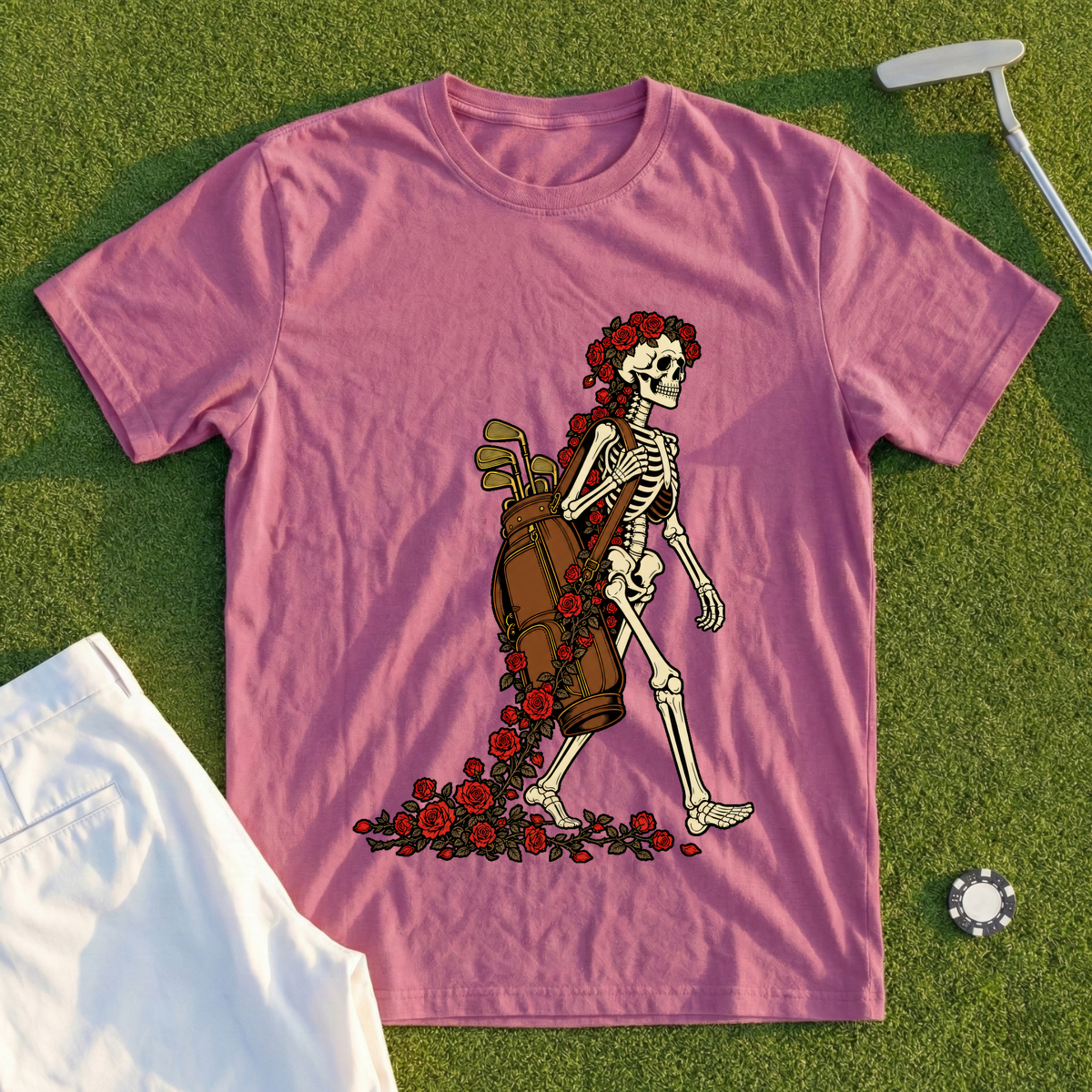 Rose Skeleton Bag Carry Tee