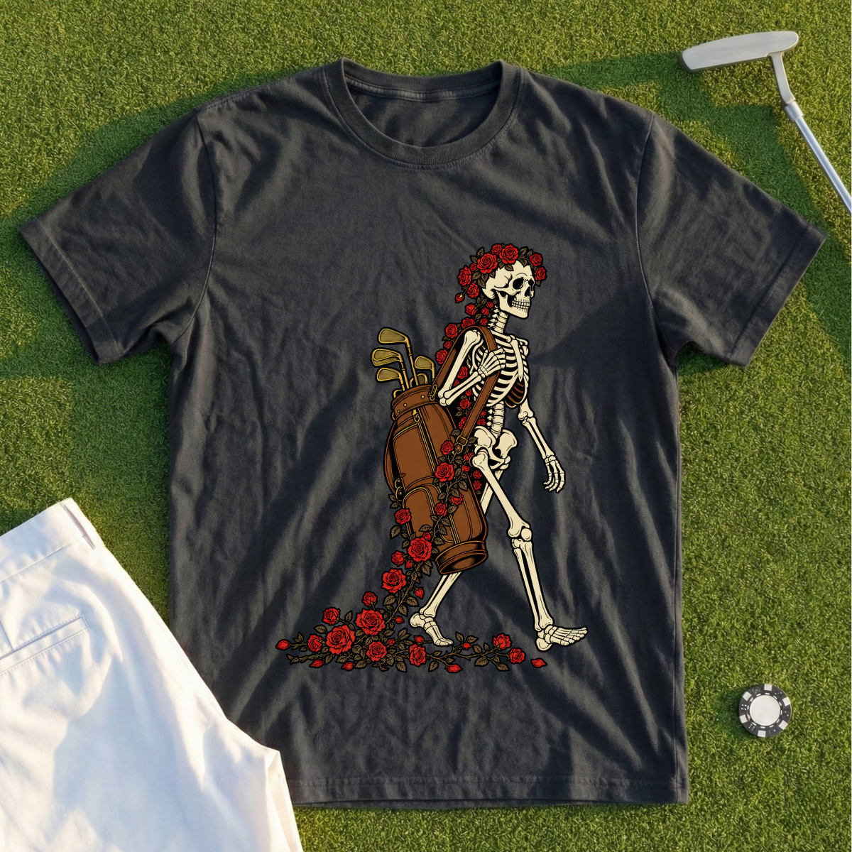 Rose Skeleton Bag Carry Tee