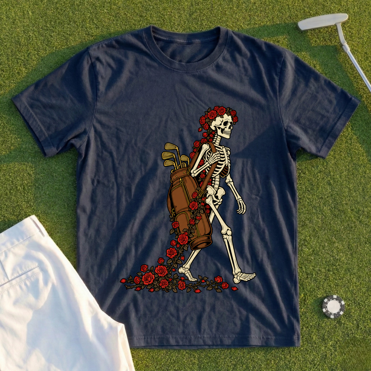 Rose Skeleton Bag Carry Tee