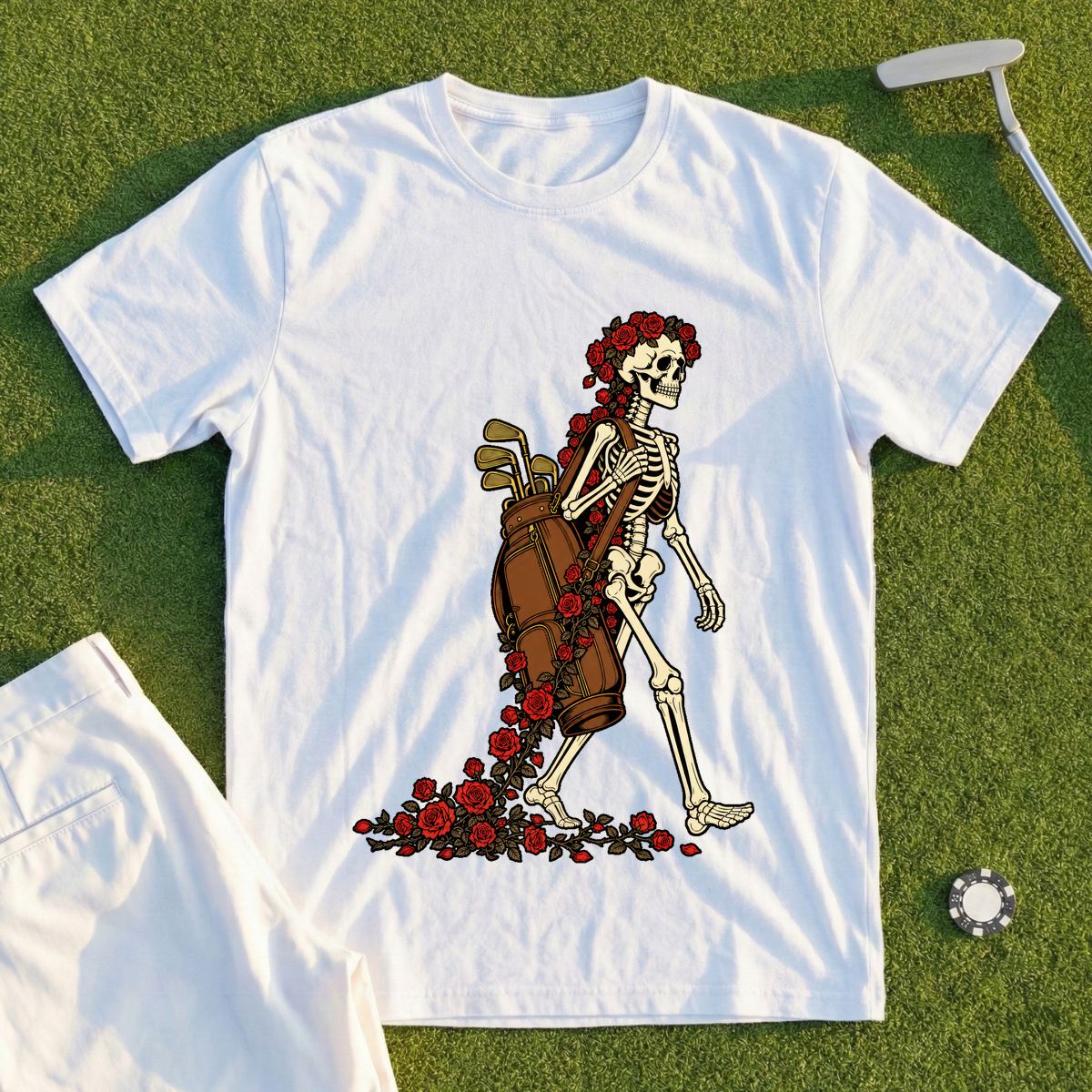 Rose Skeleton Bag Carry Tee