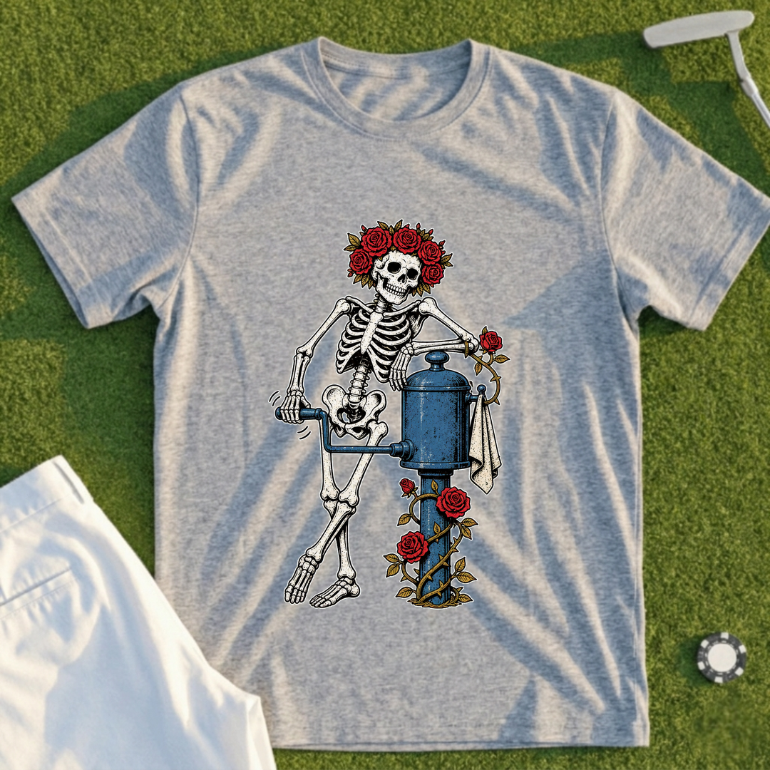 Rose Skeleton Ball Washer Tee