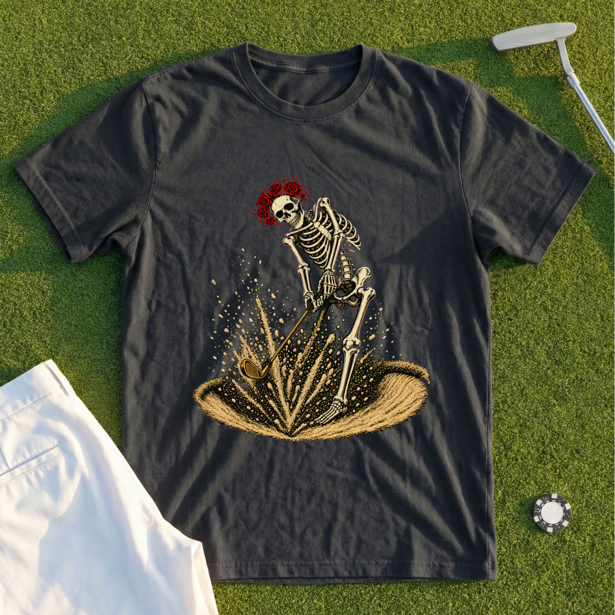 Rose Skeleton Bunker Blast Tee