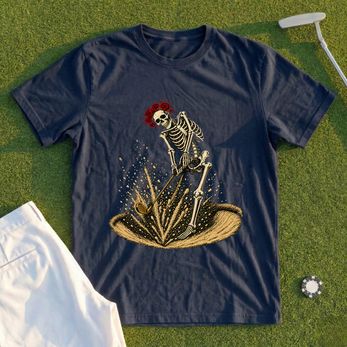 Rose Skeleton Bunker Blast Tee