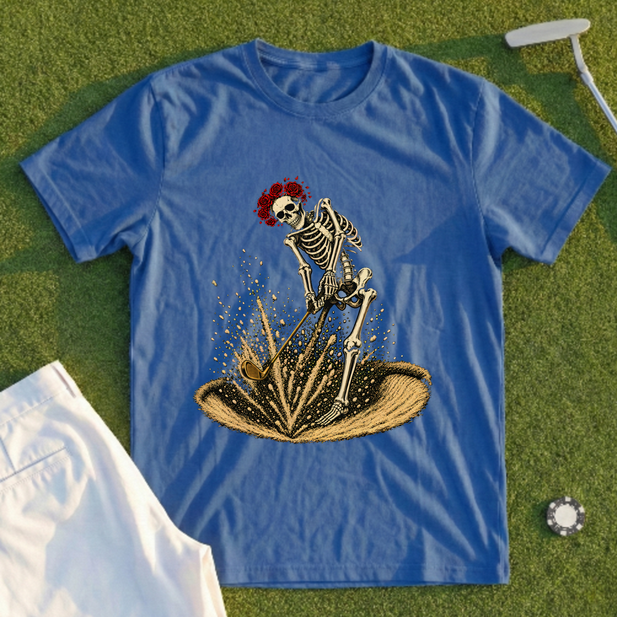 Rose Skeleton Bunker Blast Tee