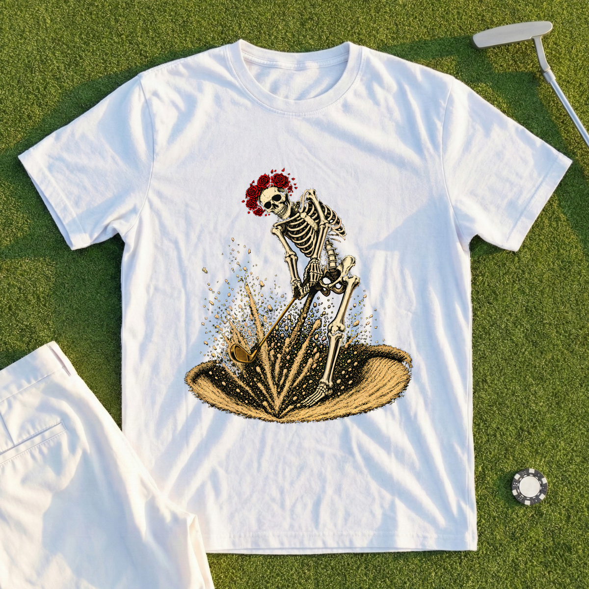 Rose Skeleton Bunker Blast Tee