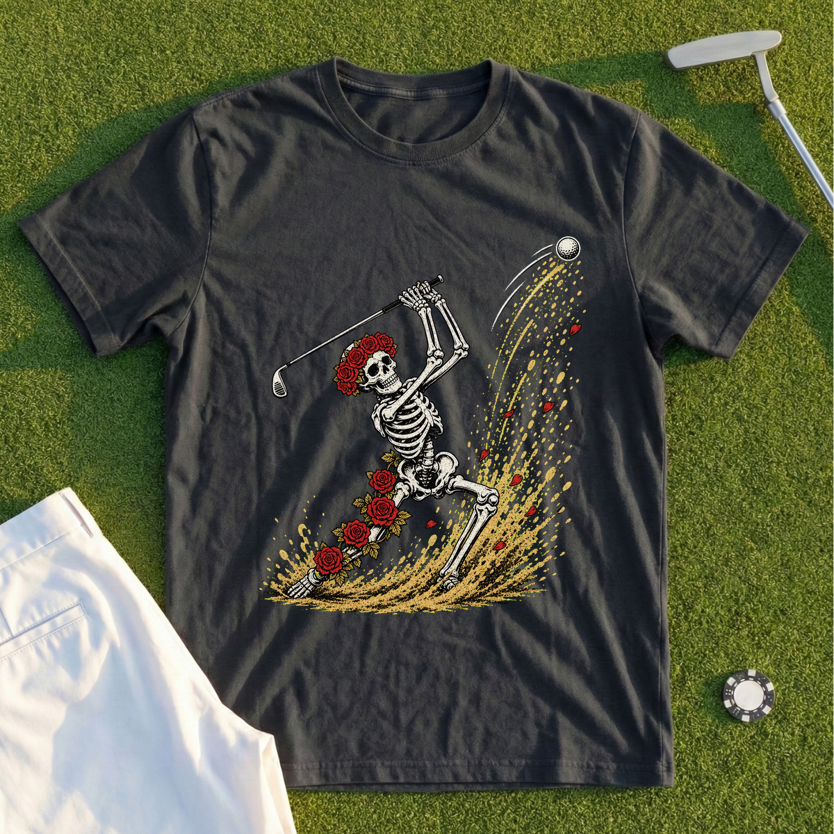 Rose Skeleton Bunker Escape Tee