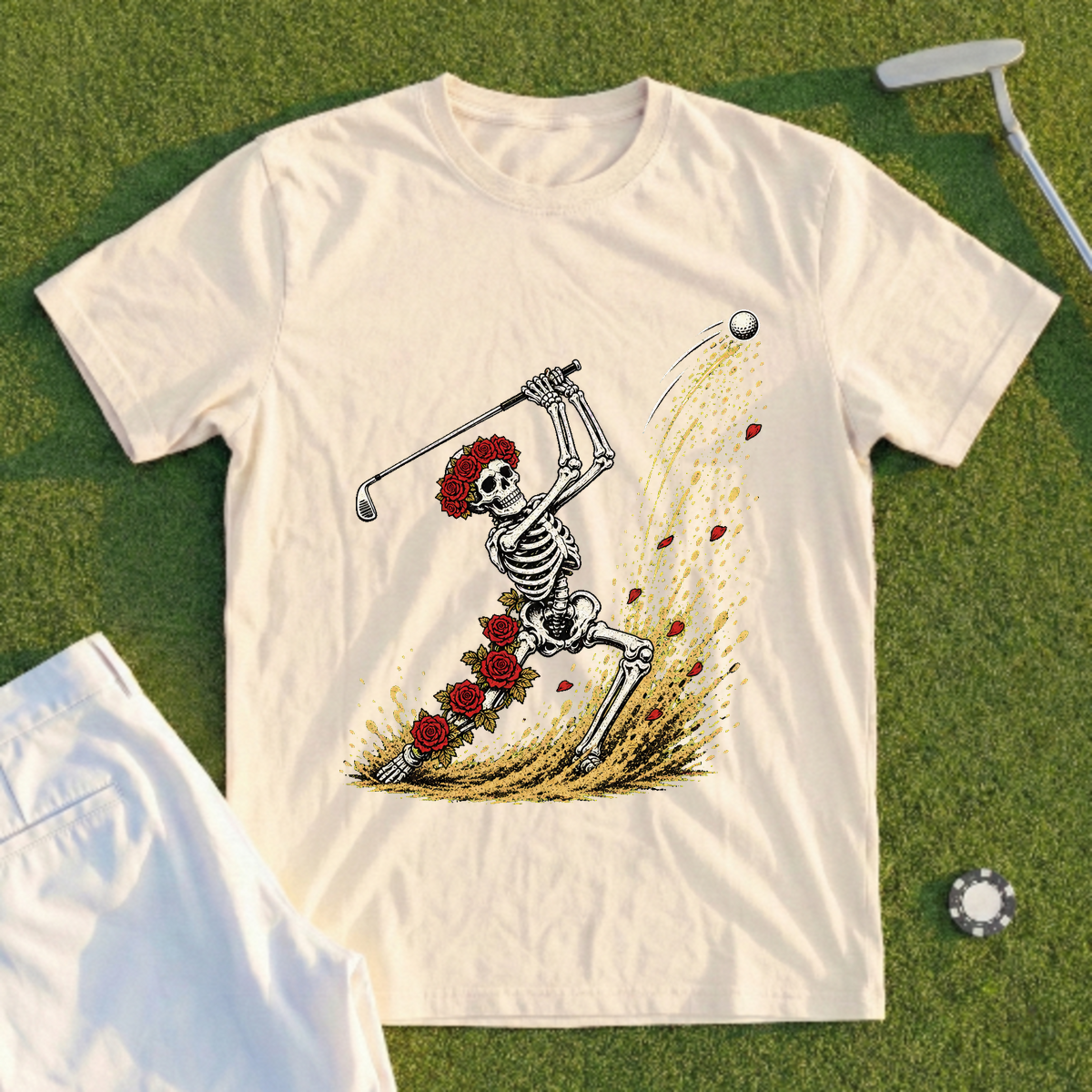 Rose Skeleton Bunker Escape Tee