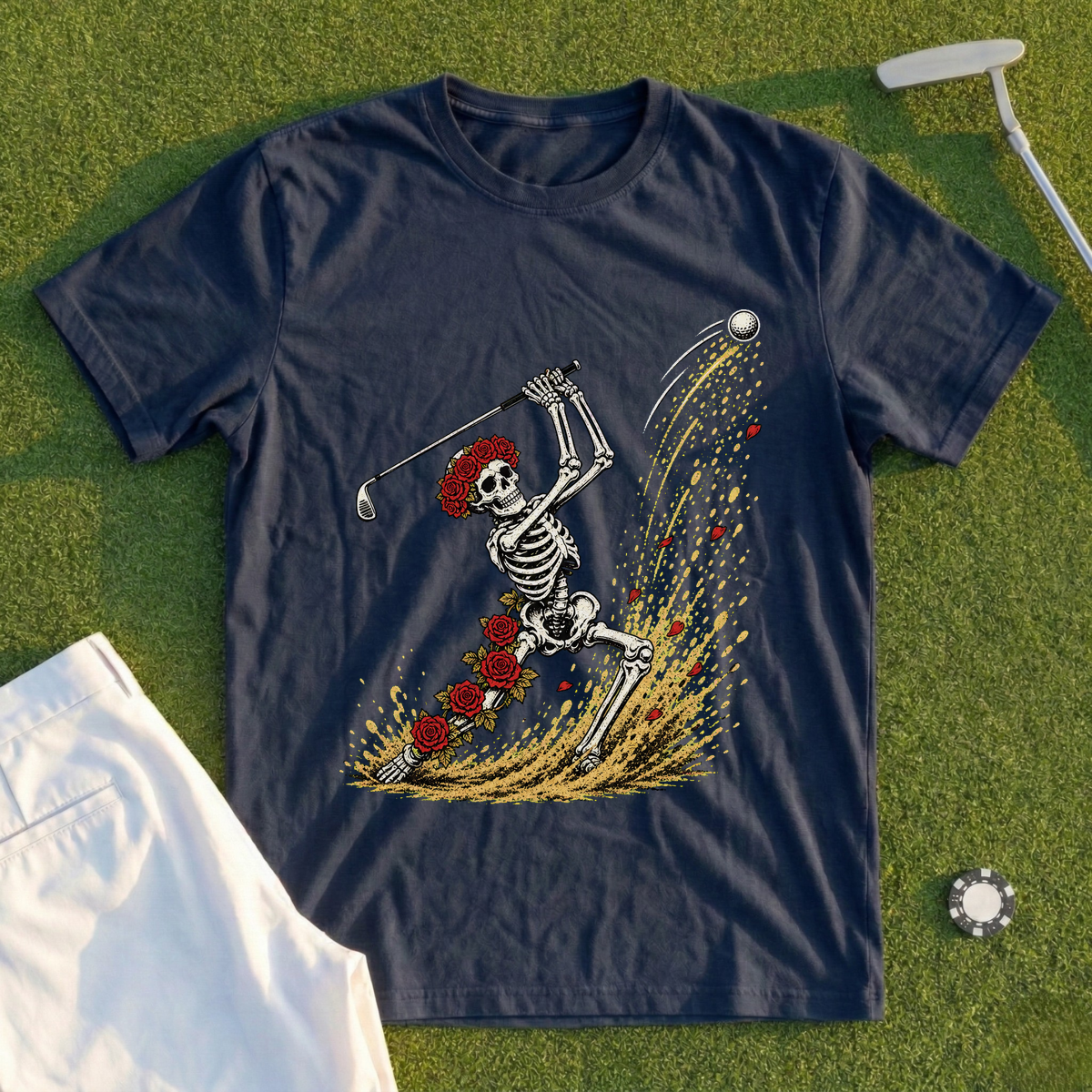 Rose Skeleton Bunker Escape Tee