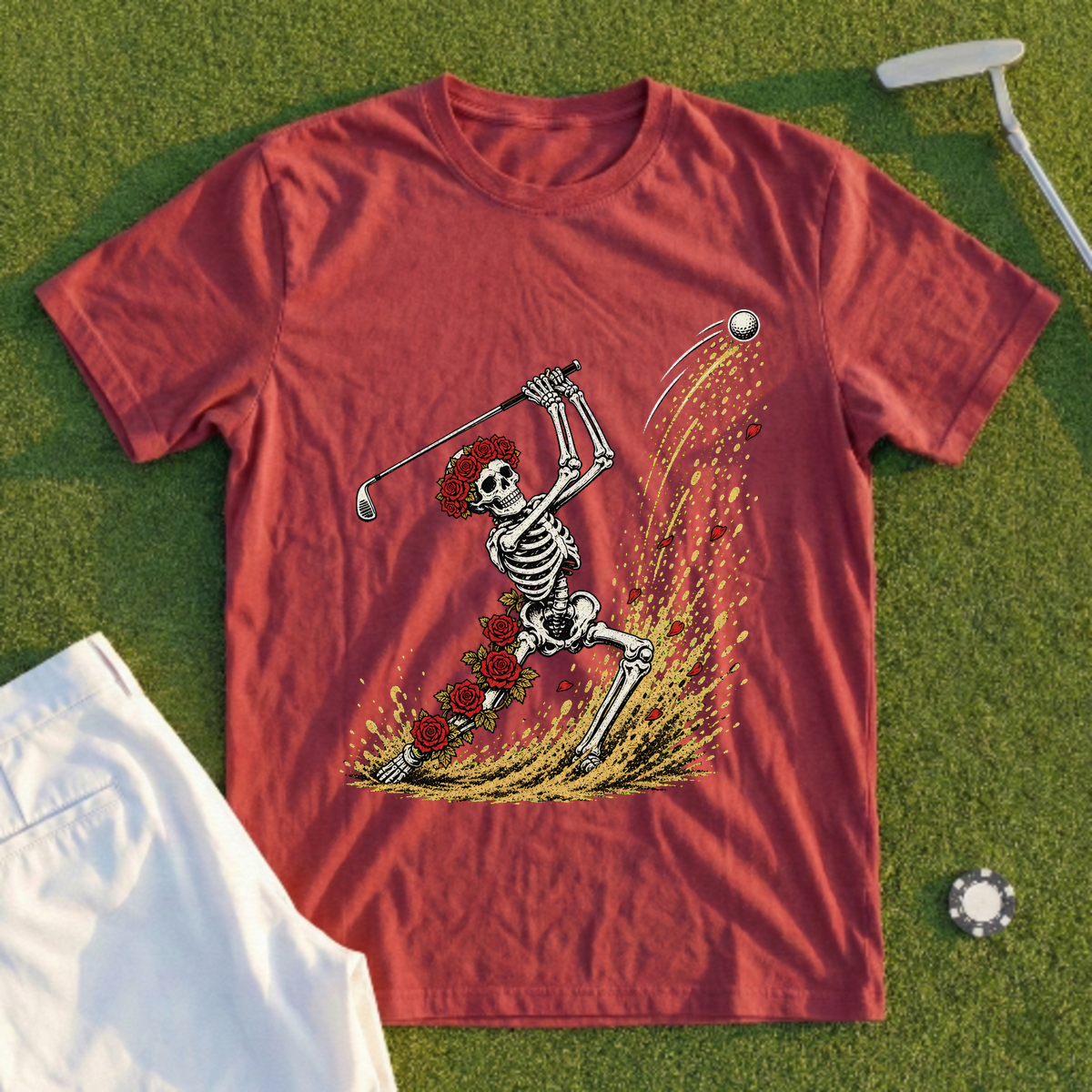 Rose Skeleton Bunker Escape Tee