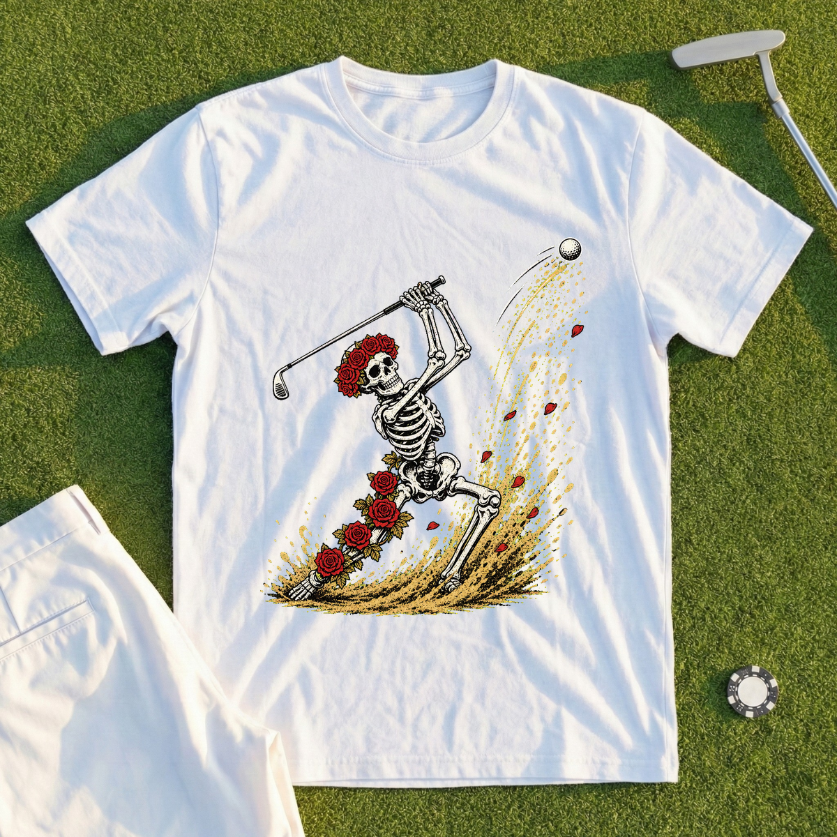 Rose Skeleton Bunker Escape Tee