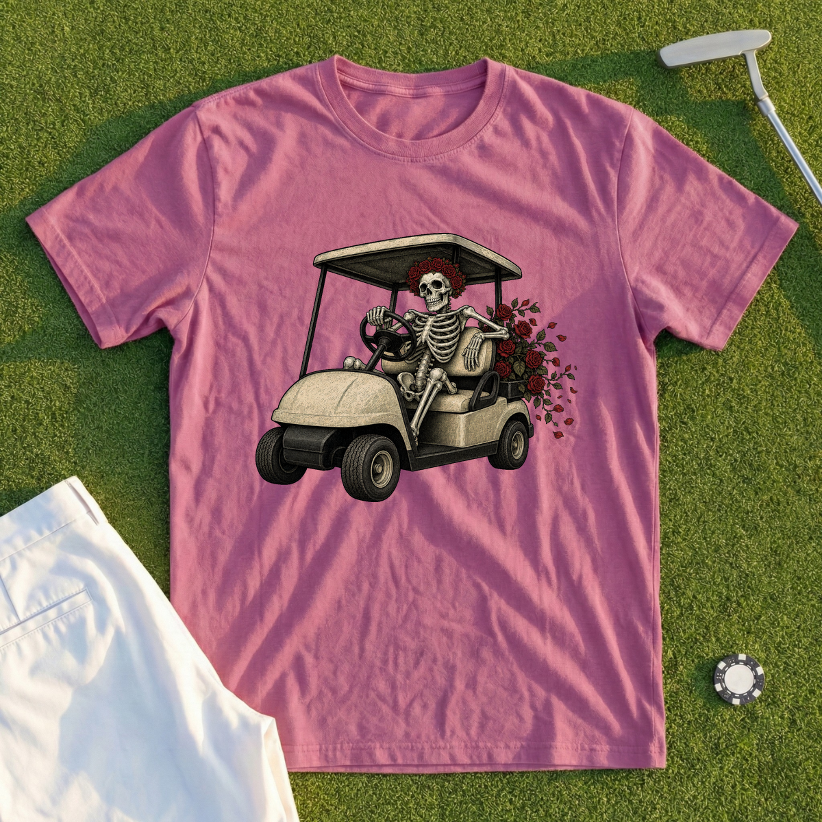 Rose Skeleton Cart Tee