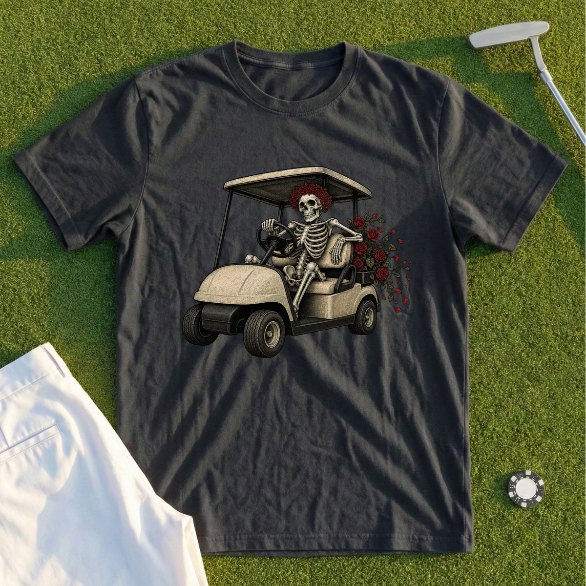 Rose Skeleton Cart Tee