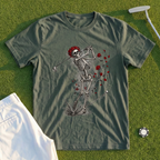 Rose Skeleton Charcoal Tee