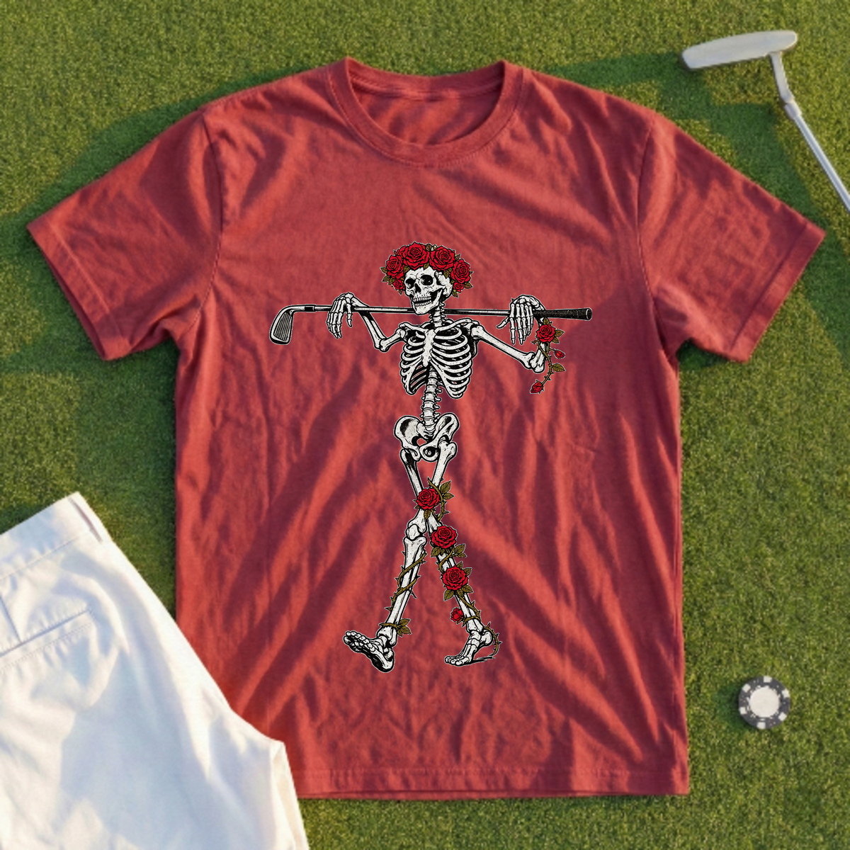 Rose Skeleton Clubhouse Turn Tee